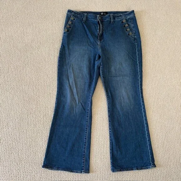 GAP '70s Flare Jeans Size 20 - Picture 6 of 8